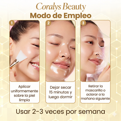 GoldMask — Mascarilla Nocturna Peel-Off de Cúrcuma y Ácido Kójico