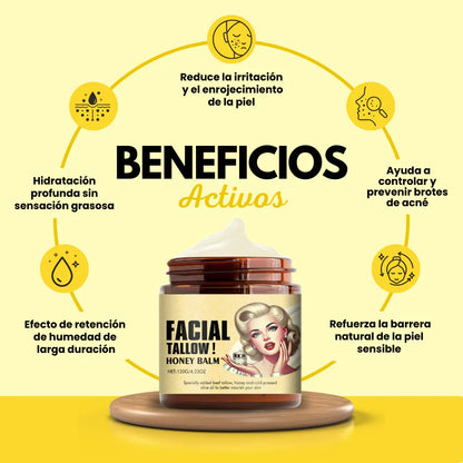 Bálsamo de Sebo de Res Para Reparación de Barrera y Piel Seca/Sensible