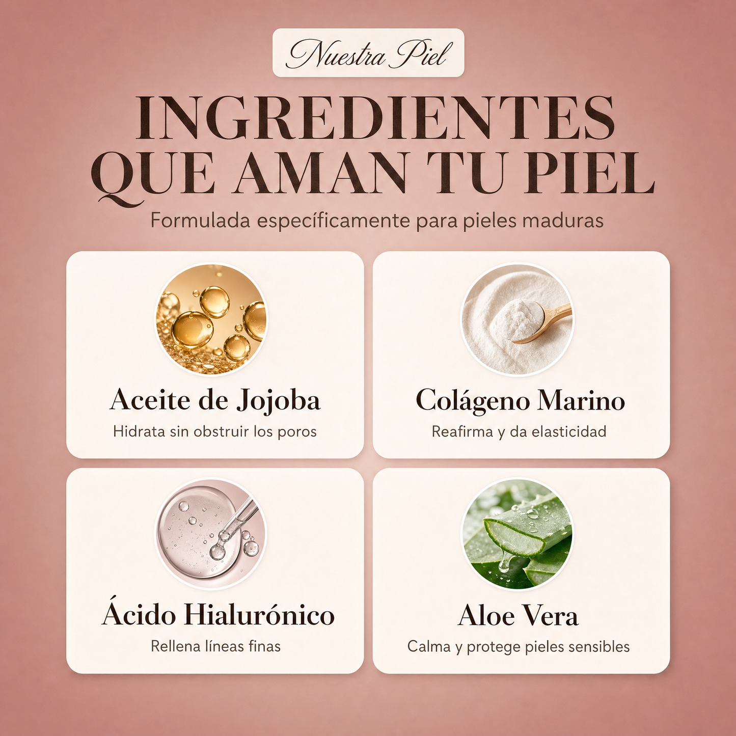 Base de Maquillaje Antiedad con SPF 50 – Se Adapta a tu Tono de Piel