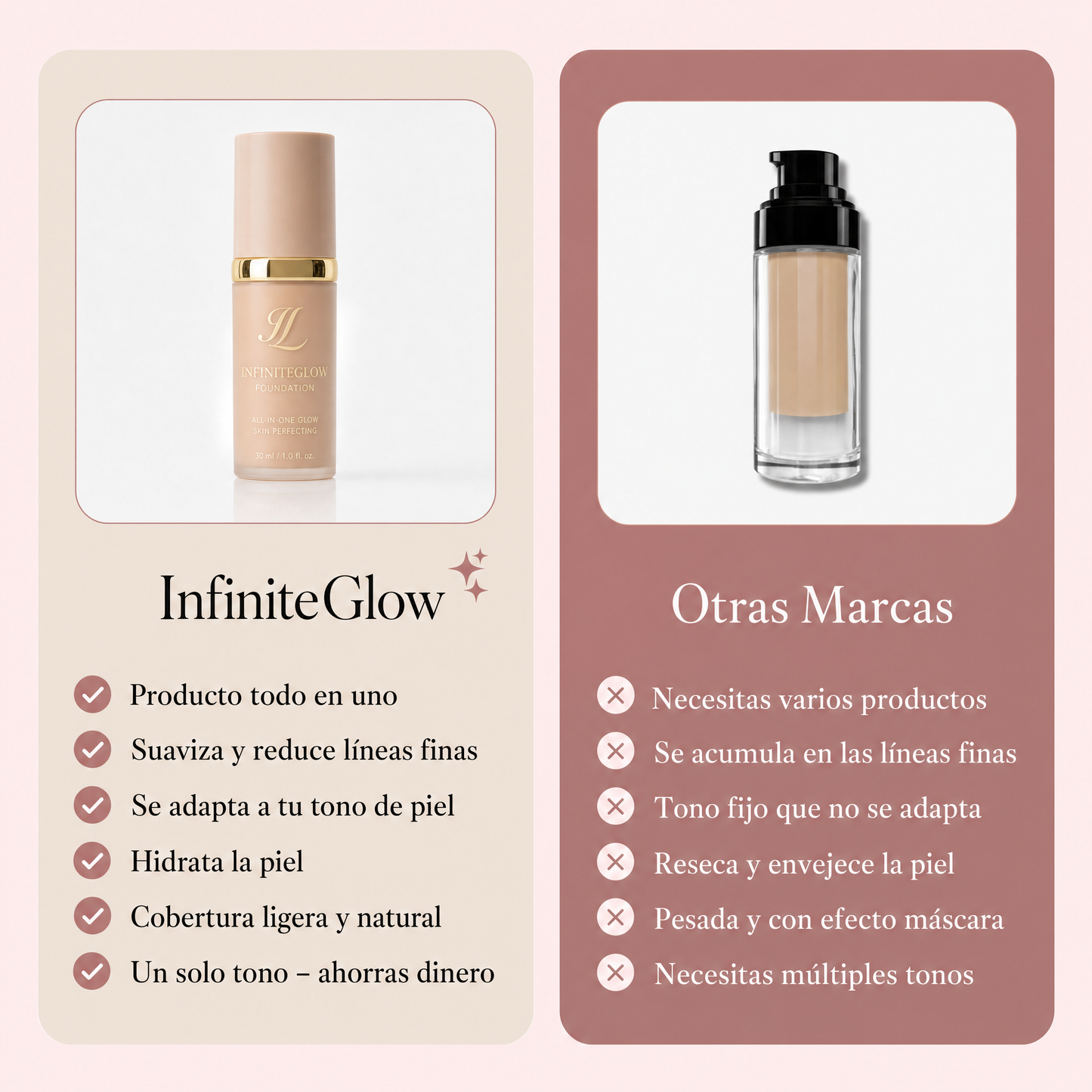 Base de Maquillaje Antiedad con SPF 50 – Se Adapta a tu Tono de Piel