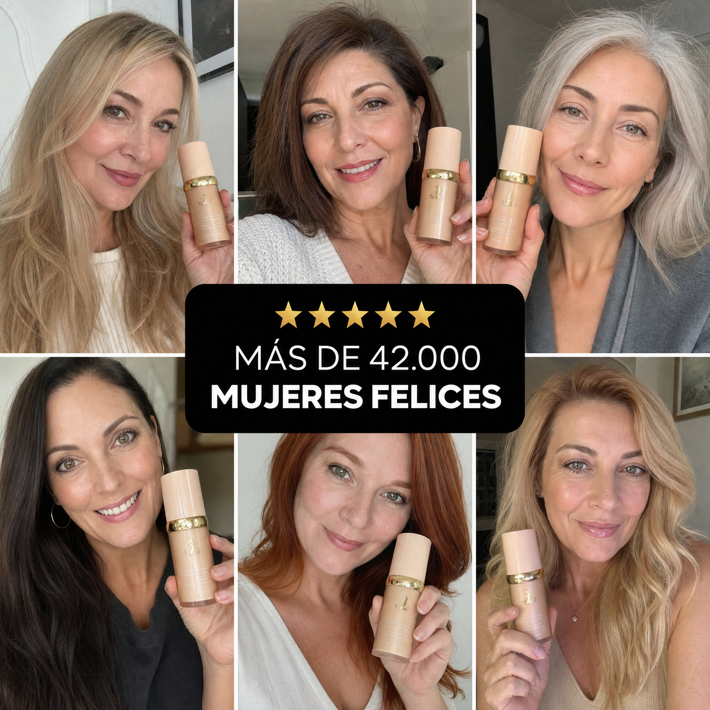 Base de Maquillaje Antiedad con SPF 50 – Se Adapta a tu Tono de Piel